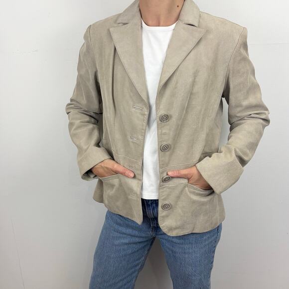 Alfani Suede Blazer Womens' Size Small - Picture 3 of 6